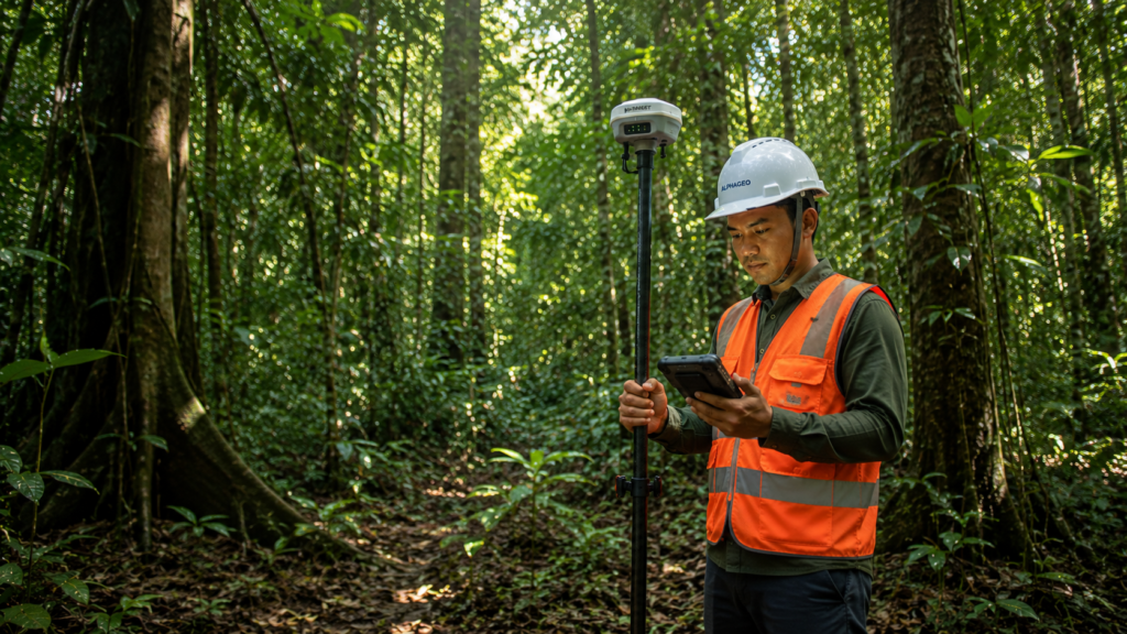 Hutan merupakan salah satu lingkungan yang paling menantang untuk pekerjaan GNSS.