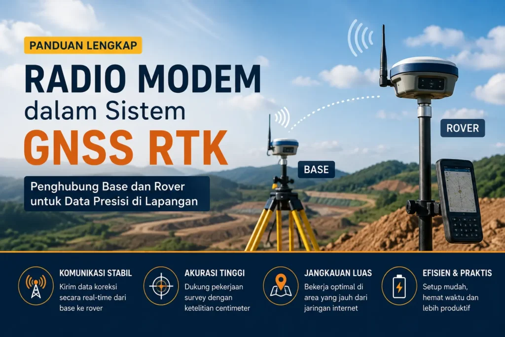 Radio Modem dalam Sistem GNSS RTK